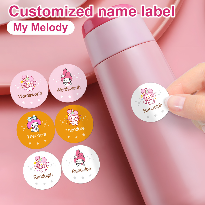 Laptop Accessories Name - Özel My Melody İsim Çıkartmaları -