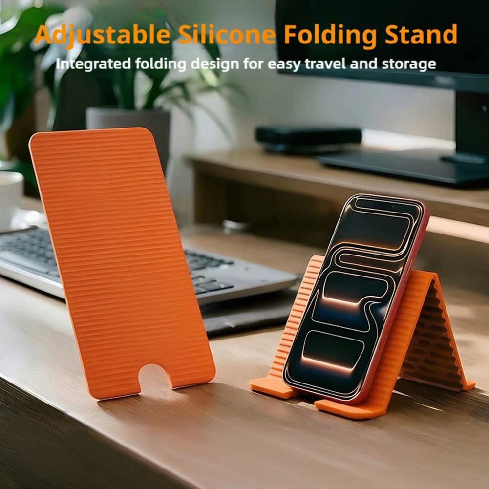 Laptop Stand Portable - Esnek Katlanabilir Silikon Telefon Tutucu IPhone
