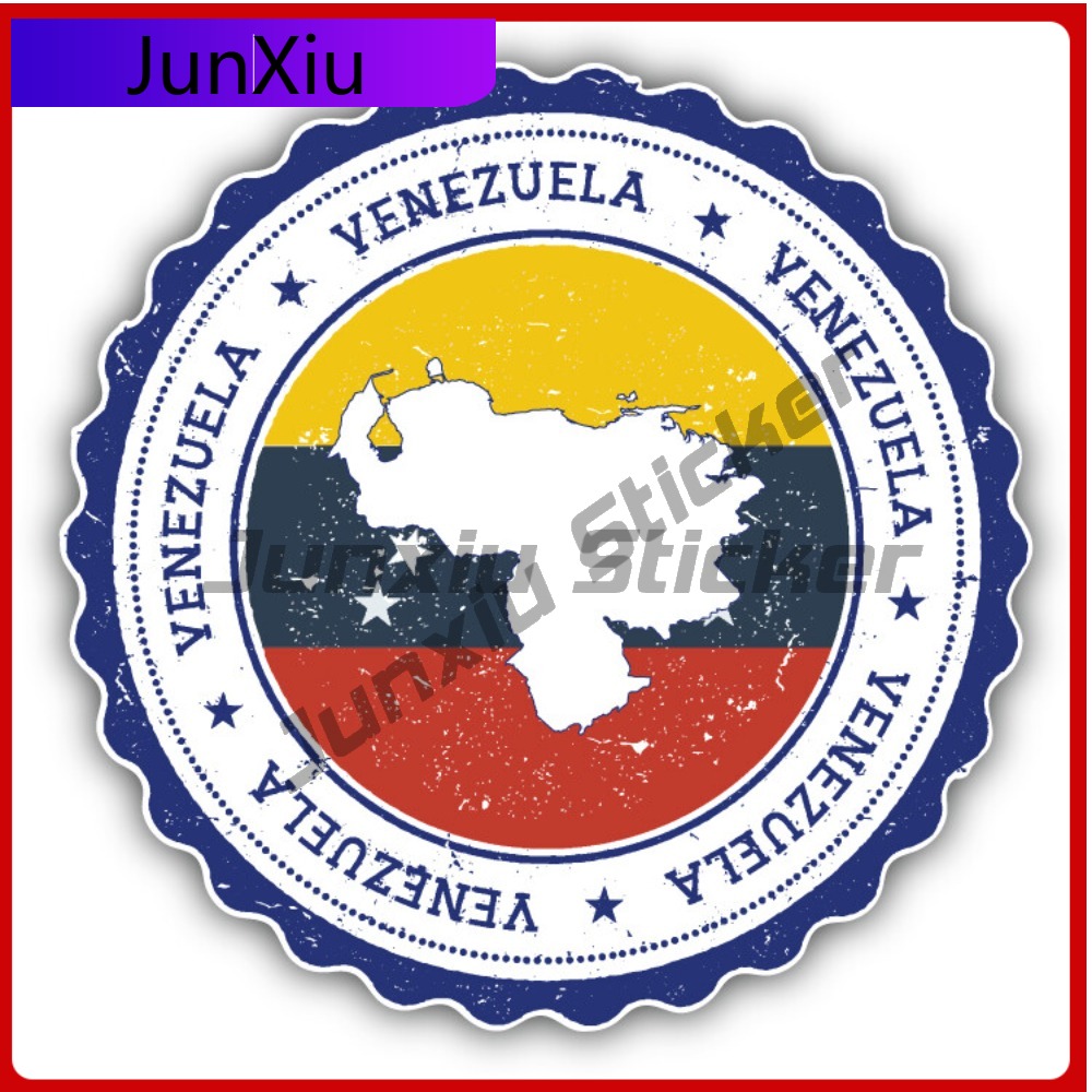 Laptop Accessories World - Venezuela Haritası Grunge Dünya Bayrağı Damgası