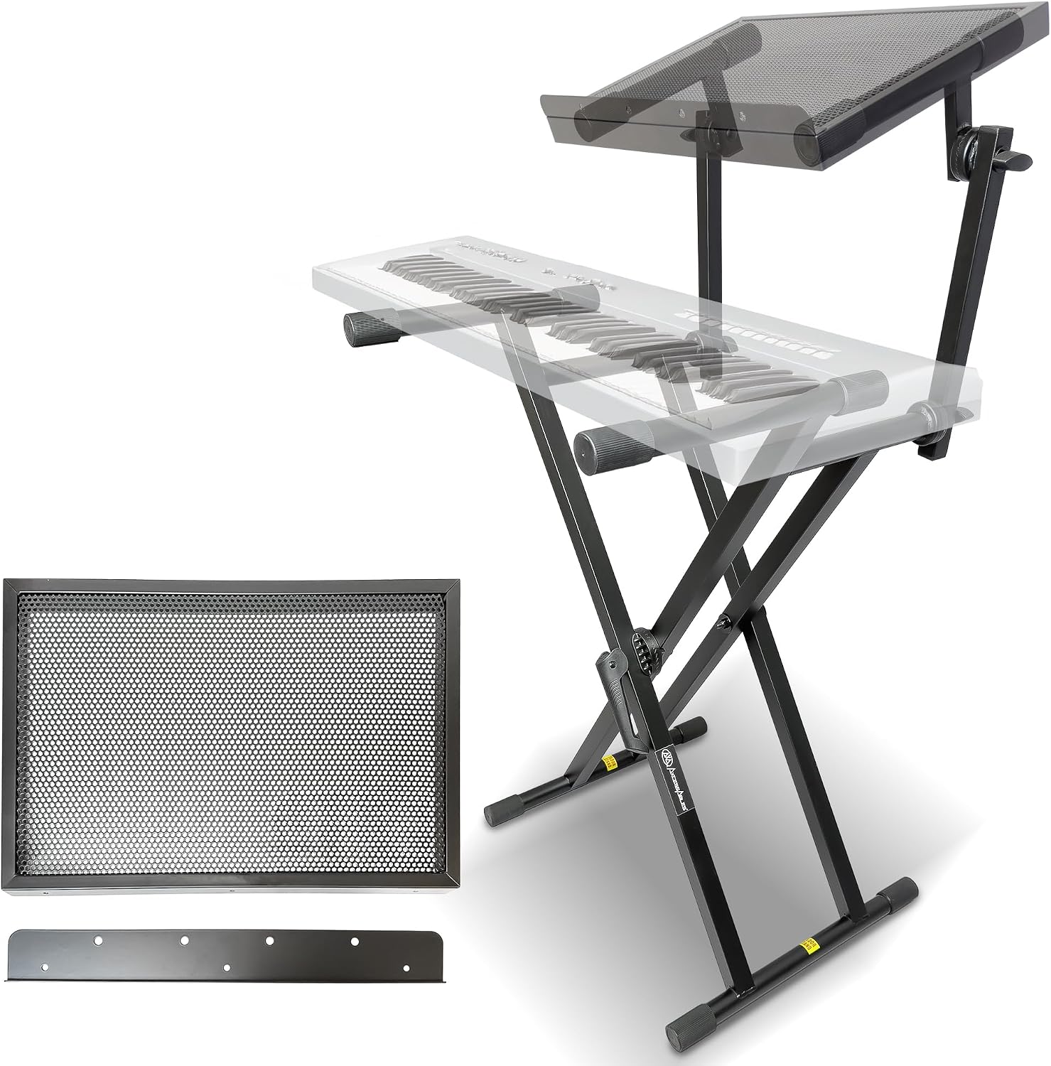 Laptop Stand Portable - Çift Katmanlı X Stili Ayarlanabilir Piyano