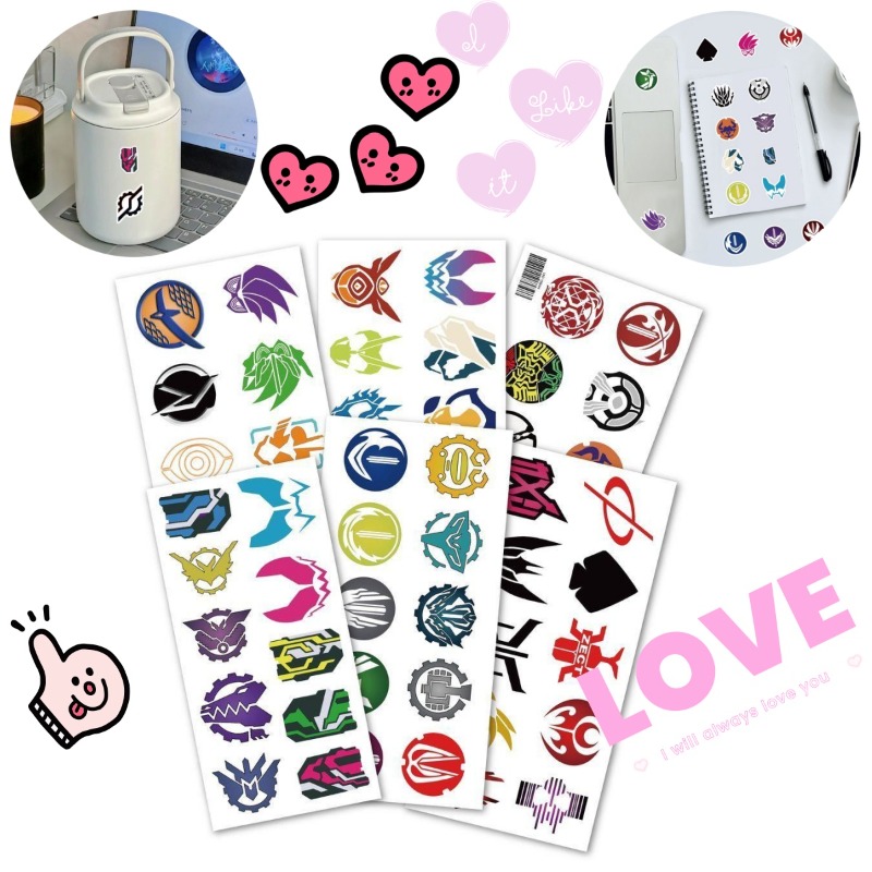 Laptop Original Accessories - 60 sayfa Kamen Rider Logo Çıkartmaları