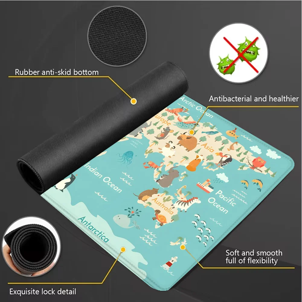 Dünya Haritası Oyun Mouse Pad  - Laptop Accessories World incelemesi ve fiyatı