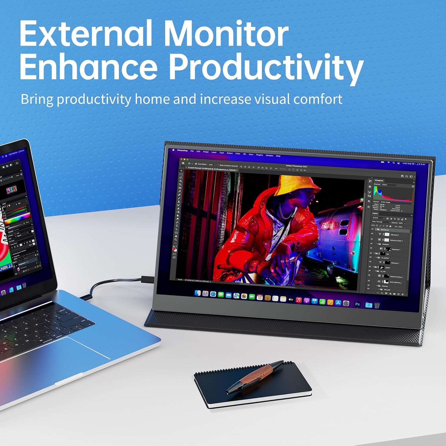 15.6 inç 1080P Taşınabilir Mon - Laptop Stand Portable incelemesi ve fiyatı