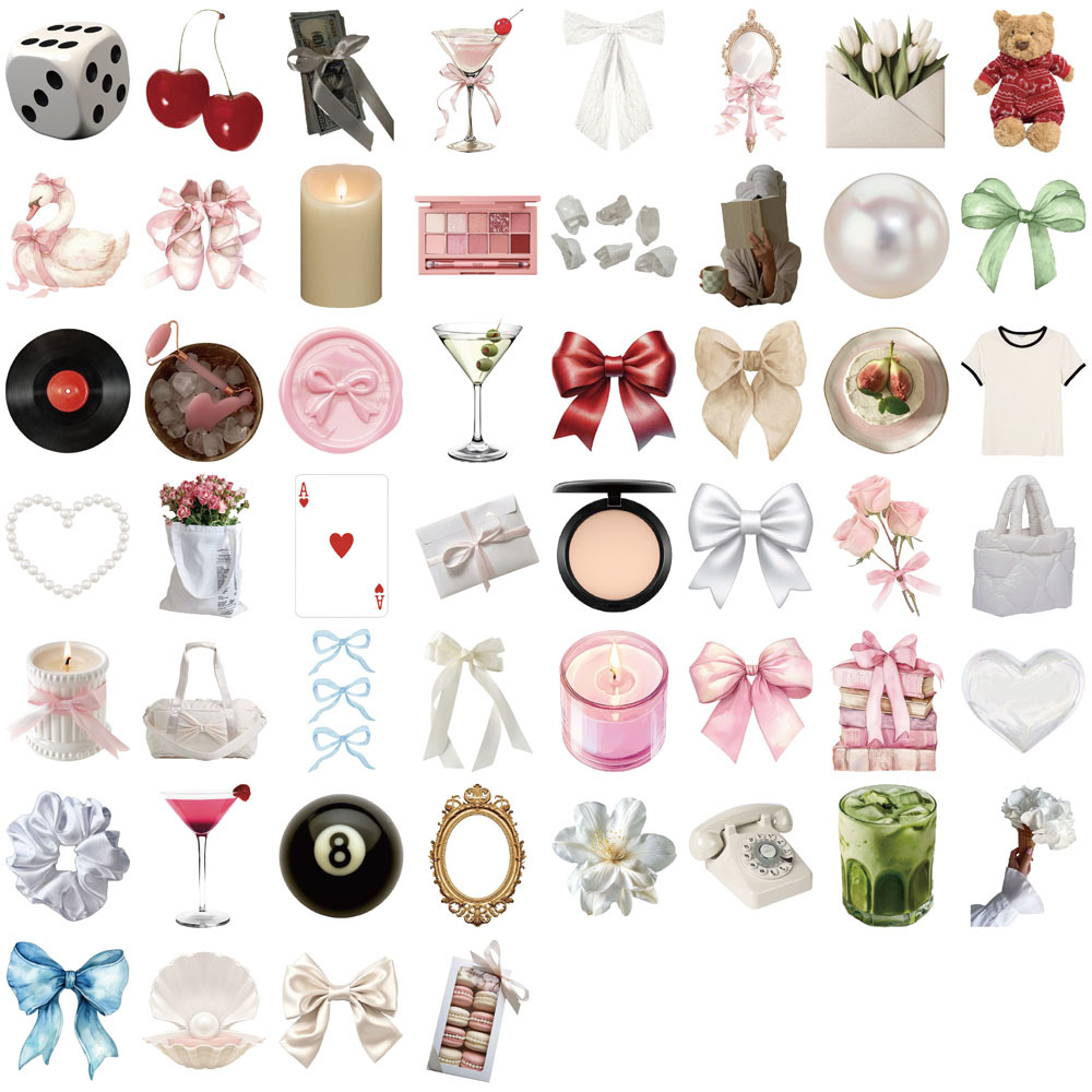 52 adet Nazik Kız INS Estetik  - Laptop Accessories Girly incelemesi ve fiyatı