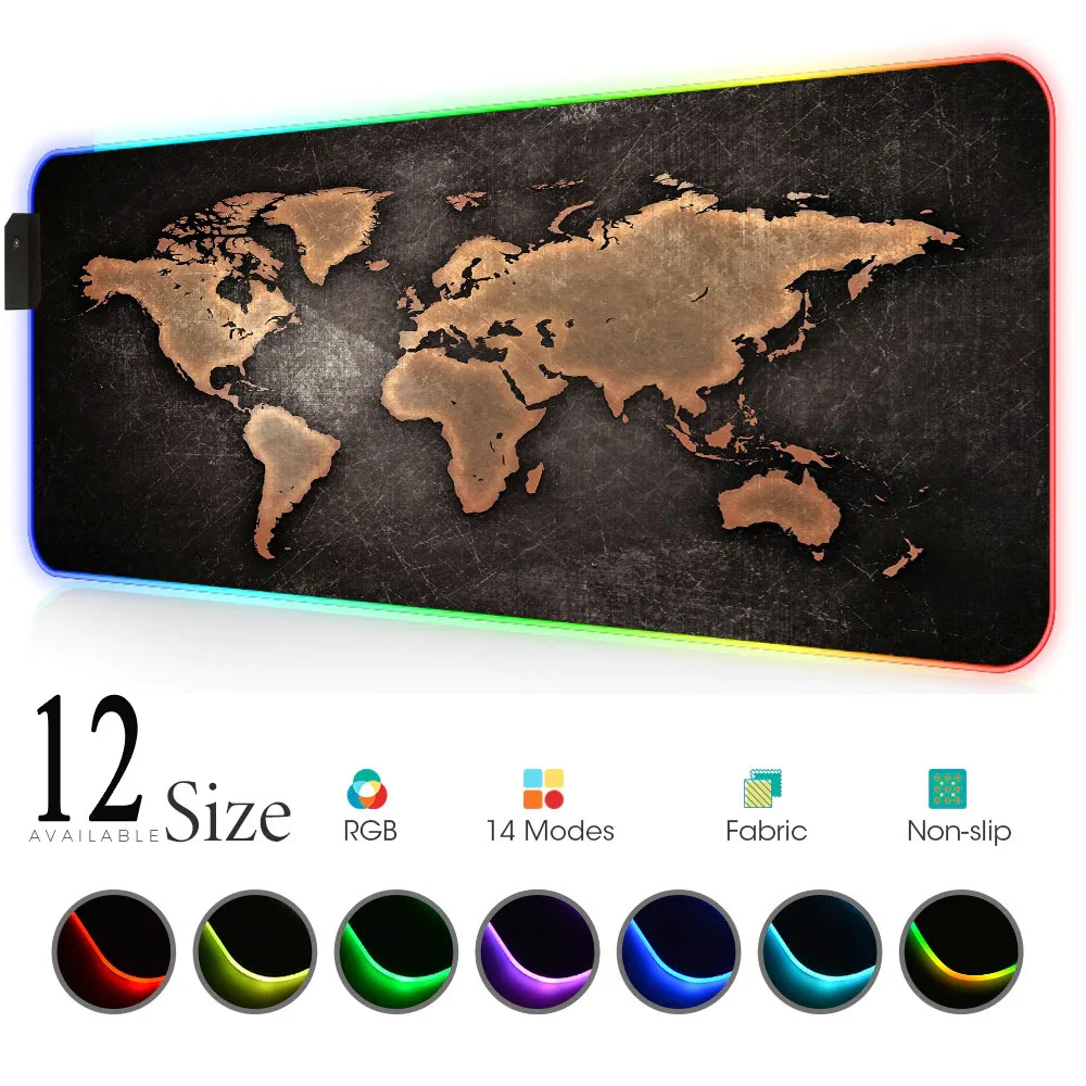 World Map Mouse Pad Gaming Mou - Laptop Accessories World incelemesi ve fiyatı