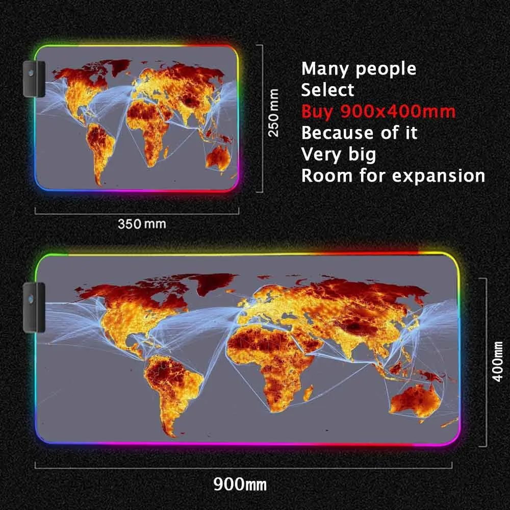 World Map Mouse Pad Gaming Mou - Laptop Accessories World incelemesi ve fiyatı