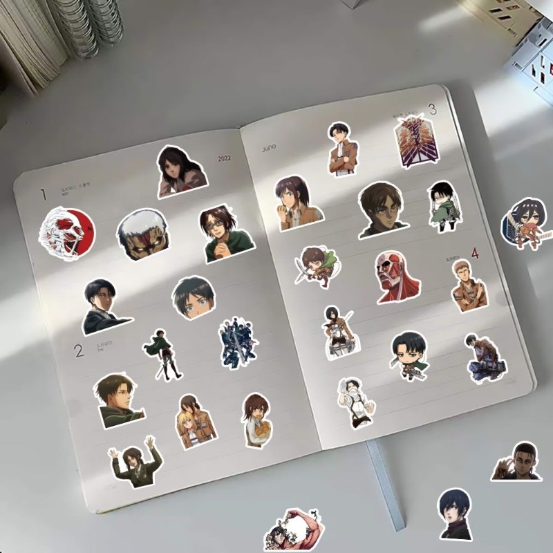 60 adet Titan Anime çıkartmala - Laptop Accessories Case incelemesi ve fiyatı