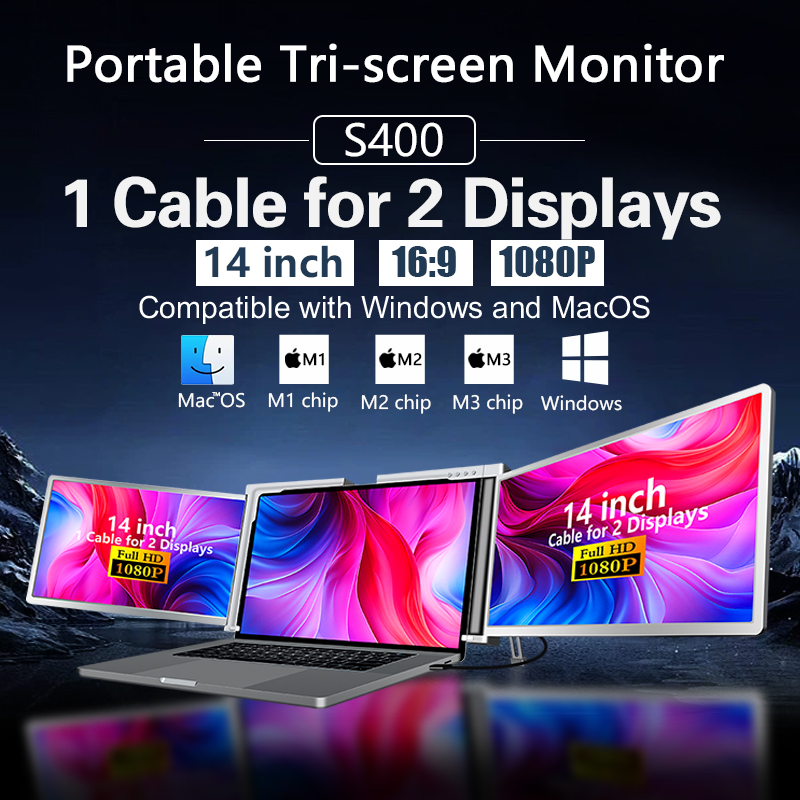 Taşınabilir Üçlü Ekran Monitör - Laptop Stand Portable incelemesi ve fiyatı
