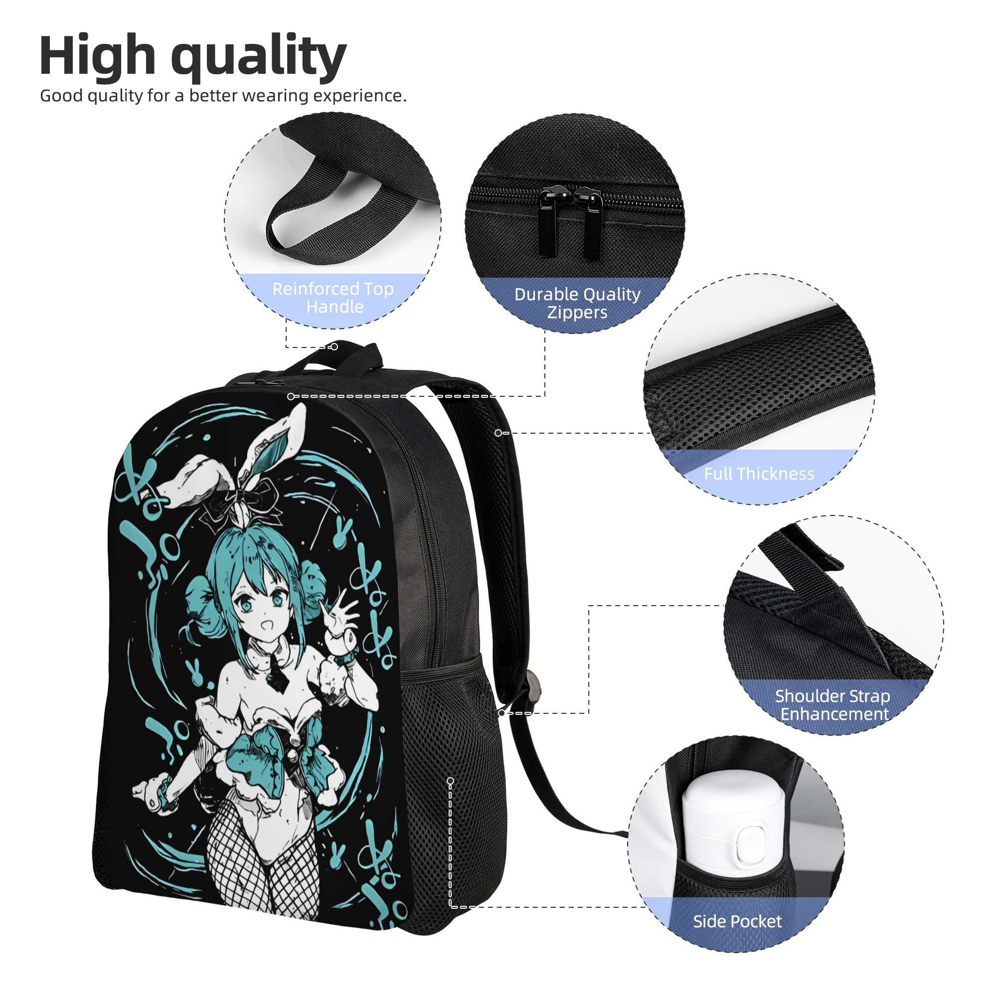 Kawaii Hatsune Miku Sırt Çanta - Laptop Accessories Gifts For Men incelemesi ve fiyatı